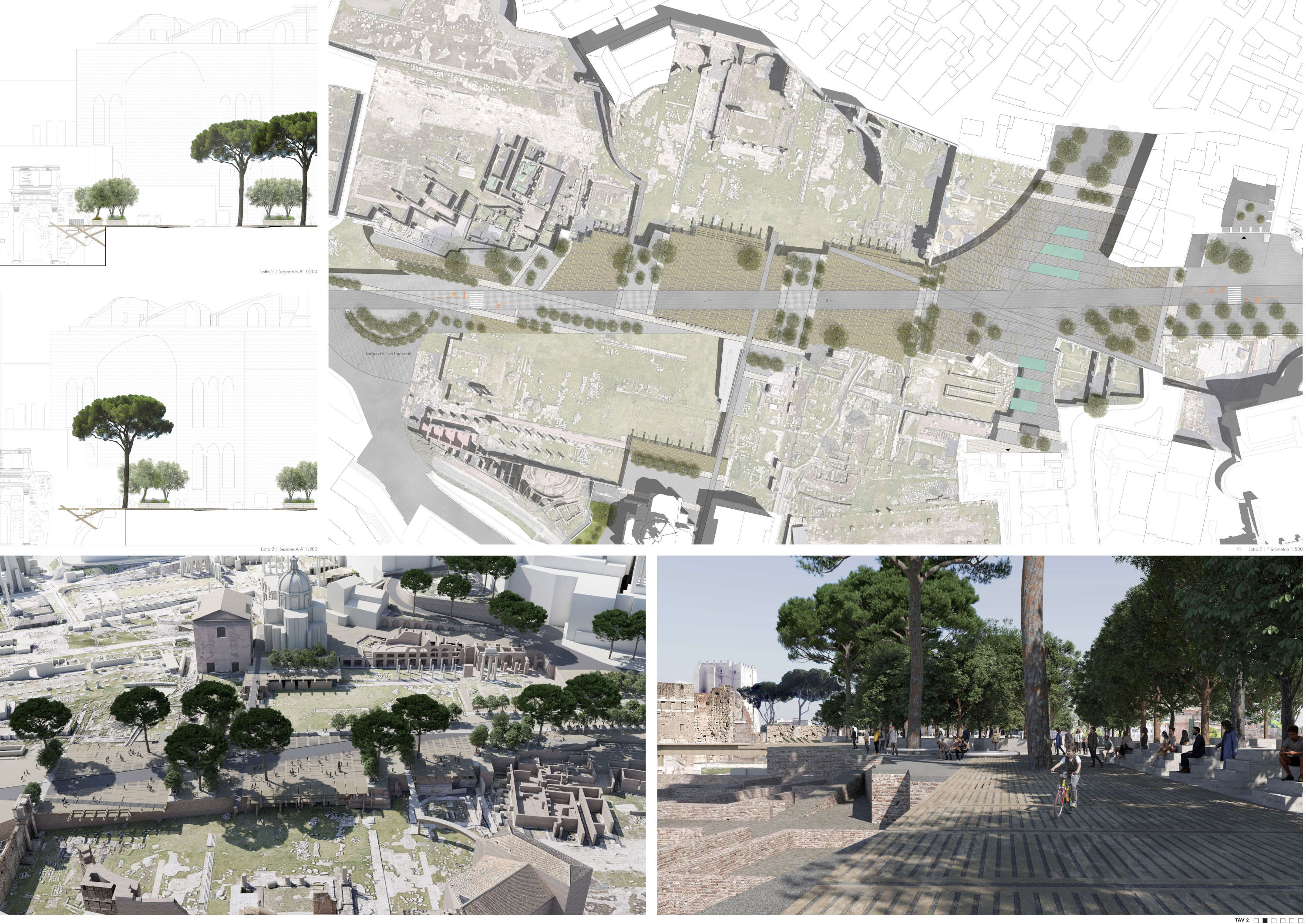 El proyecto Labics para los Foros Imperiales