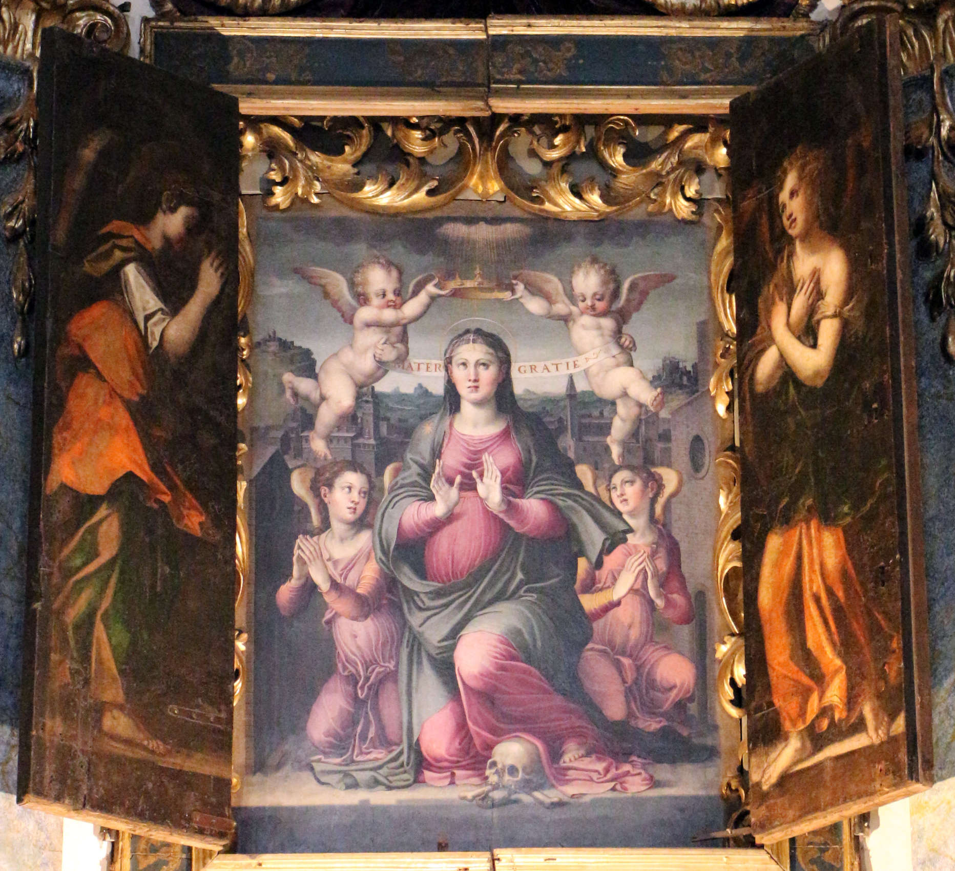 Raffaellino dal Colle, Madonna delle Grazie (1555; Sansepolcro, Iglesia de Santa Maria delle Grazie)