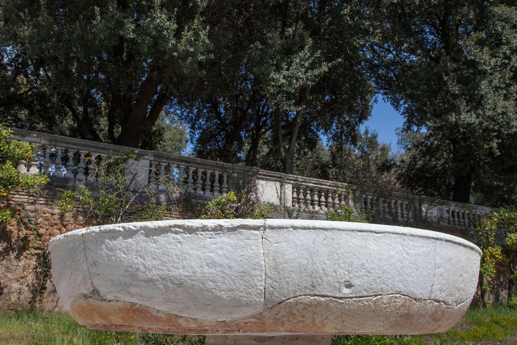 Rome finishes restoration of Exedra of Dragons at Villa Borghese