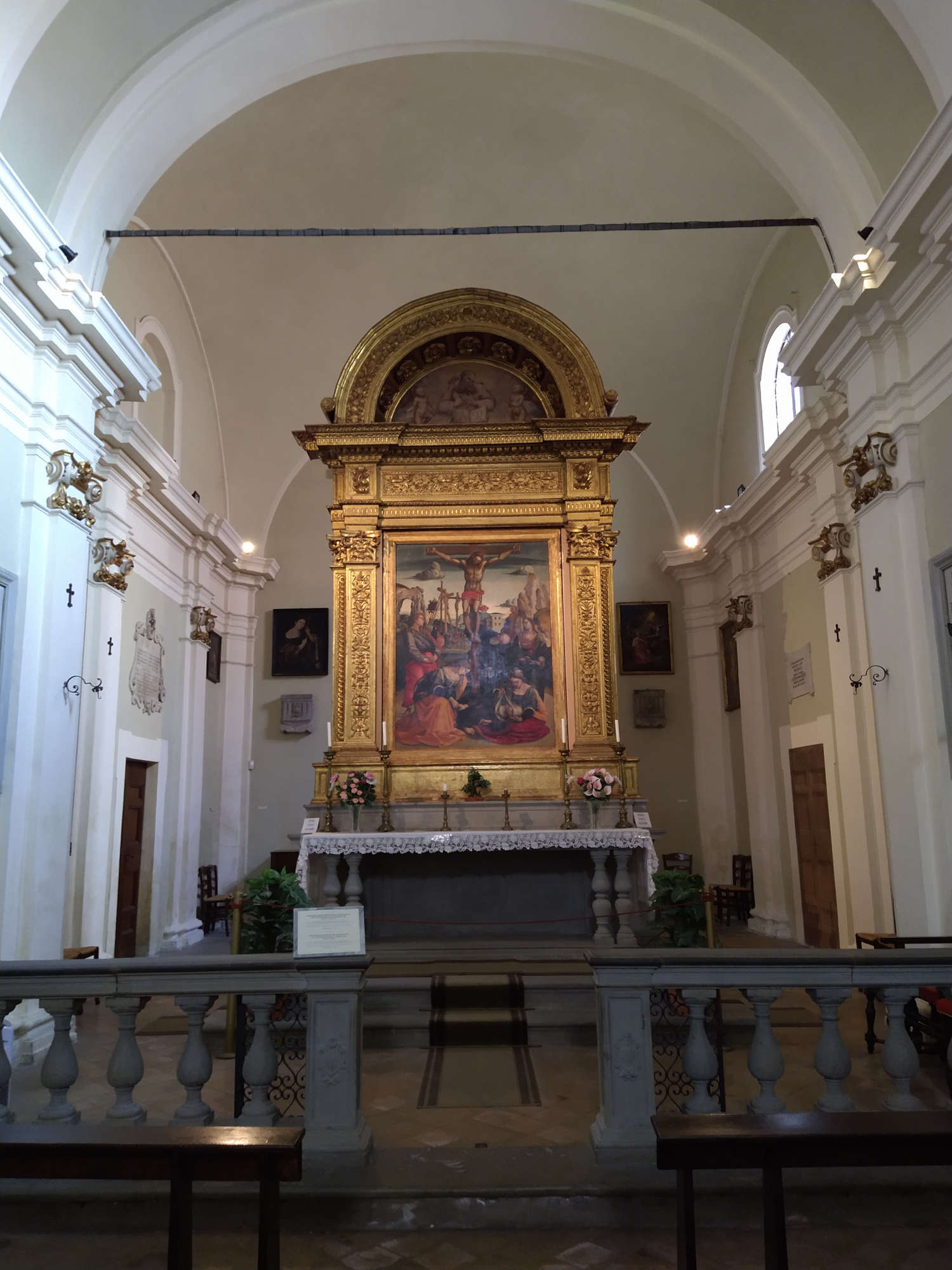 Luca Signorelli's Stendardo della Crocifissione in the church of Sant'Antonio Abate in Sansepolcro