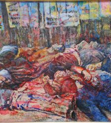 Les martyrs de Piazzale Loreto d'Aligi Sassu, l'une des œuvres les plus connues de la Résistance