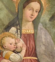 Brescia, termina il restauro della Madonna del latte di Andrea Marone