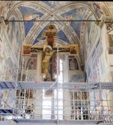 Arezzo, partono le visite al cantiere di restauro degli affreschi di Piero della Francesca