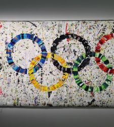 Works of art created by Olympic athletes are on display at the Palais de Tokyo in Paris