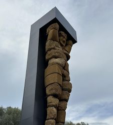 Agrigento's telamon, symbol of the Sicilian region's upside-down world