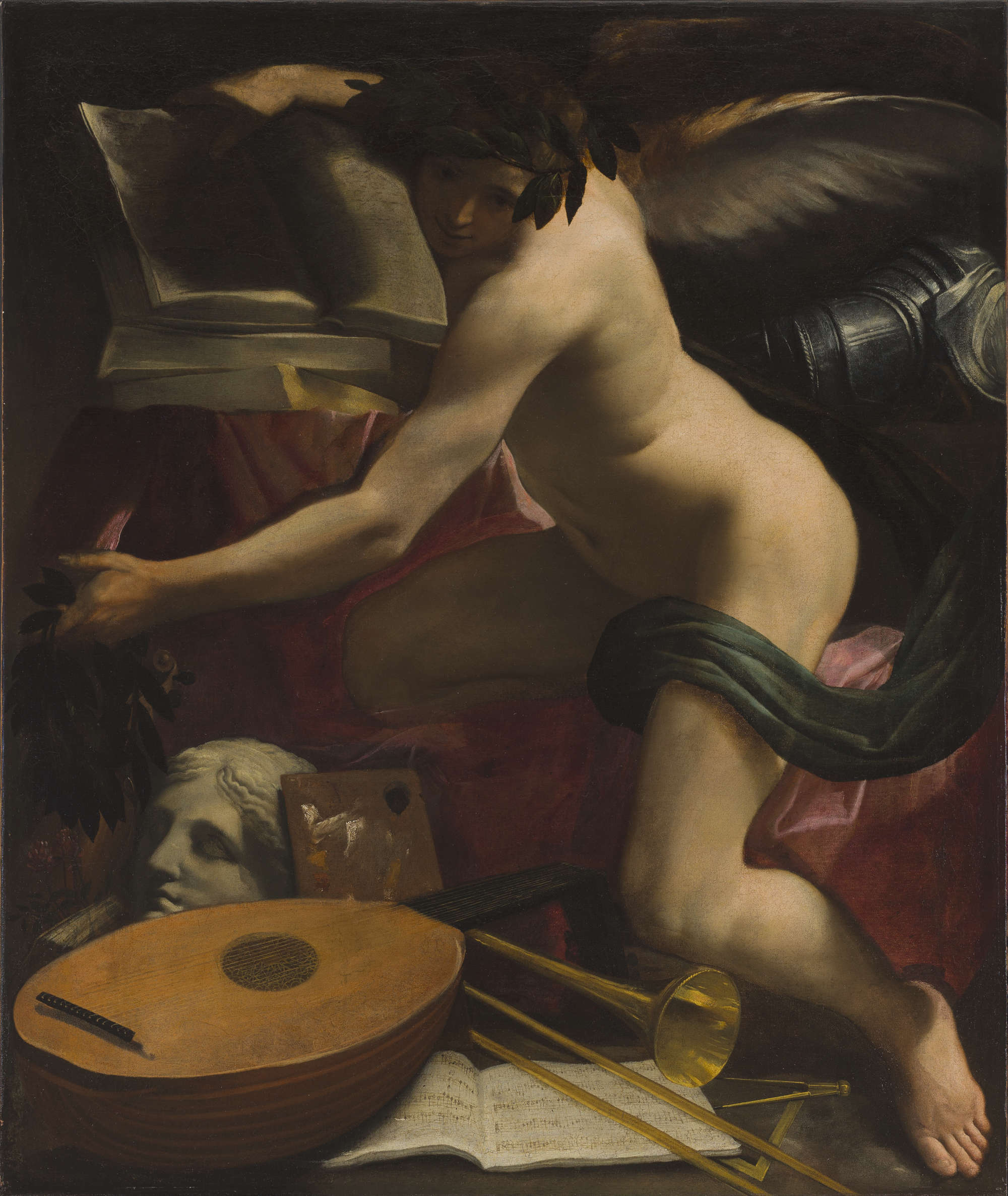 Carlo Bononi, The Genius of the Arts (1621-1622; oil on canvas, 120.5 x 101 cm)