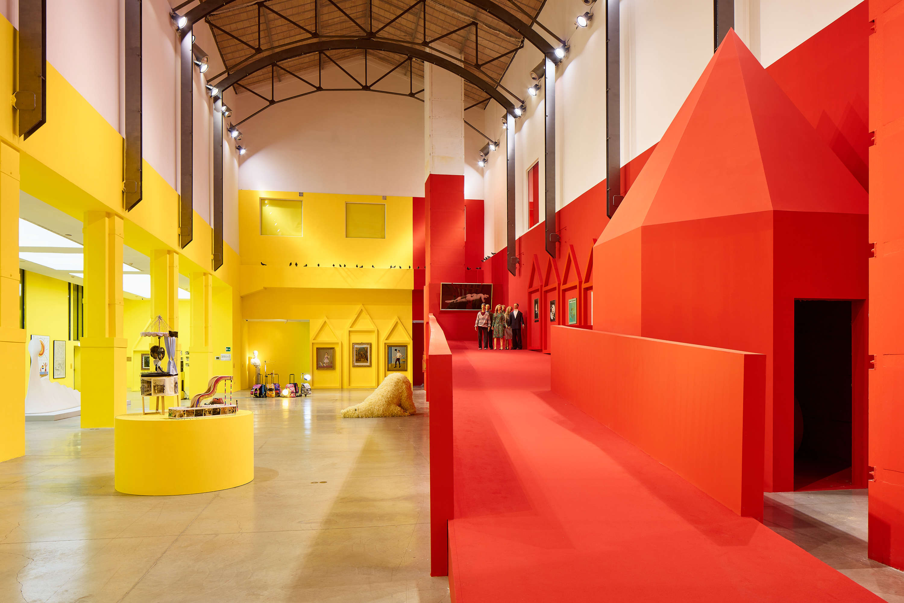 Allestimenti della mostra Facile ironia a Bologna, MAMbo. Foto: Carlo Favero