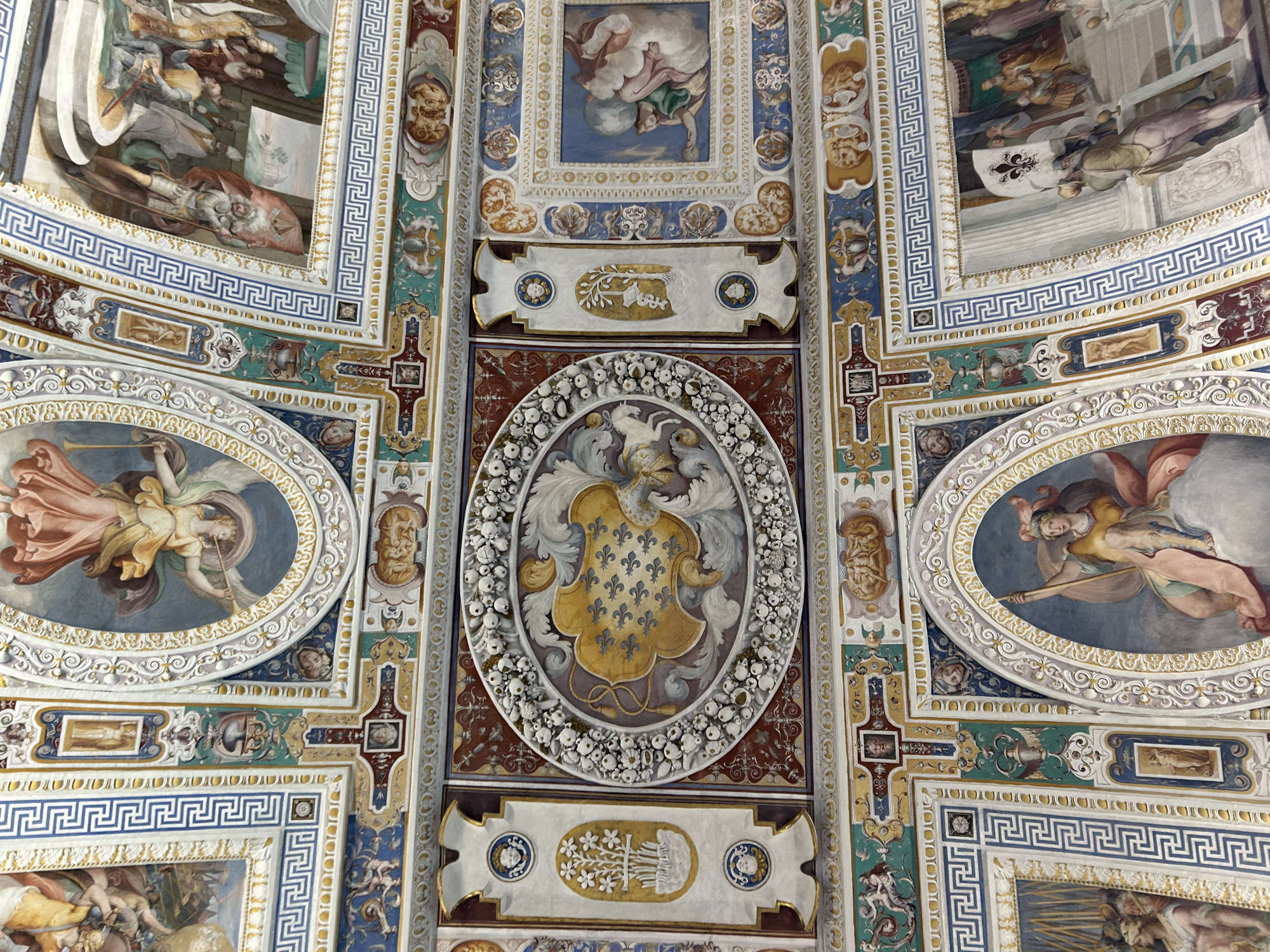 La bóveda de la Sala dei Fasti Farnesiani