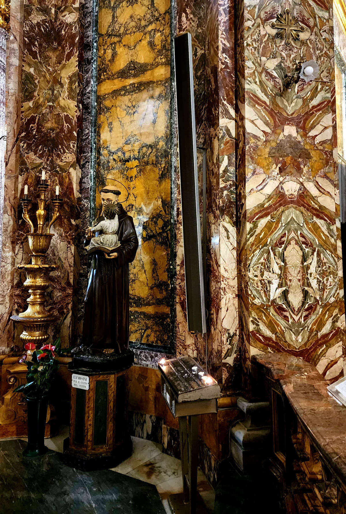 High altar, detail of marble workmanship