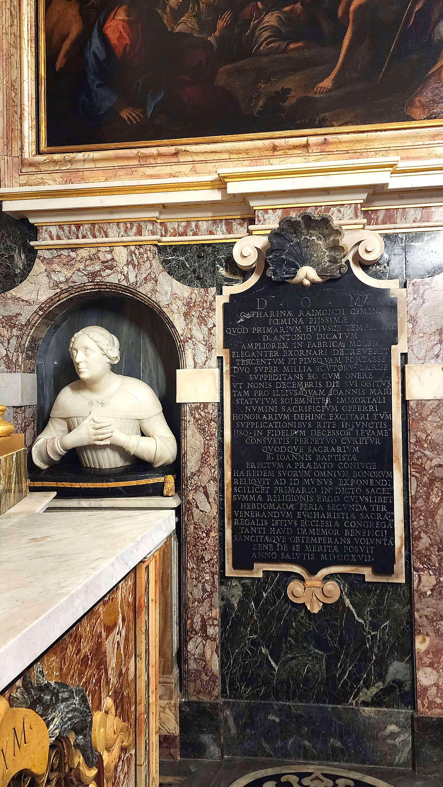 Andrea Fucigna (attr. ), Funeral Monument of Caterina Raimondi (1717)