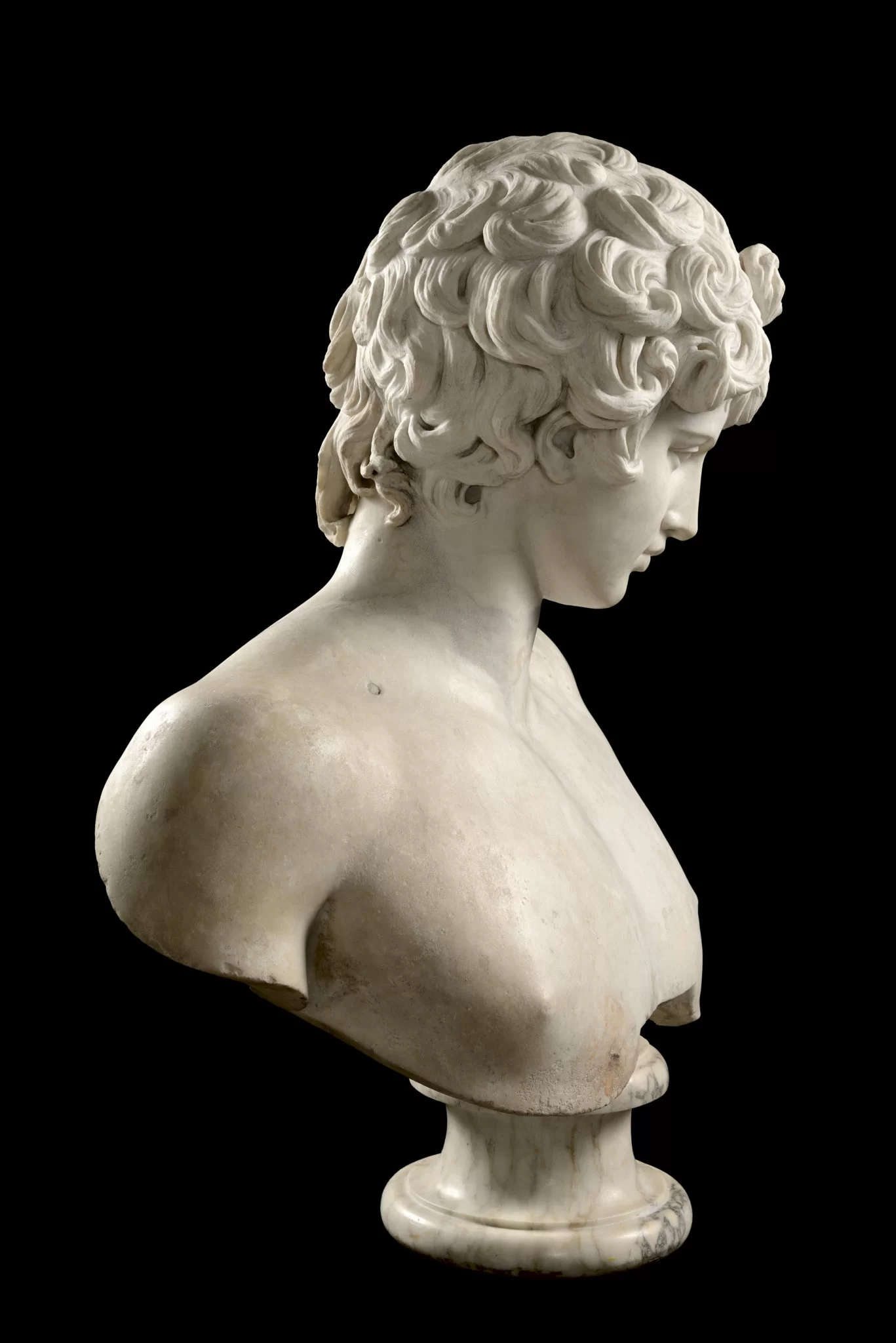 Roman art, Antinous (first half of 2nd century AD; Luna marble; Rome, Museo Nazionale Romano, Palazzo Altemps)