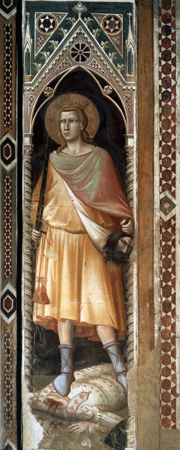 Taddeo Gaddi, David (c. 1330; fresco; Florence, Santa Croce, Baroncelli Chapel)