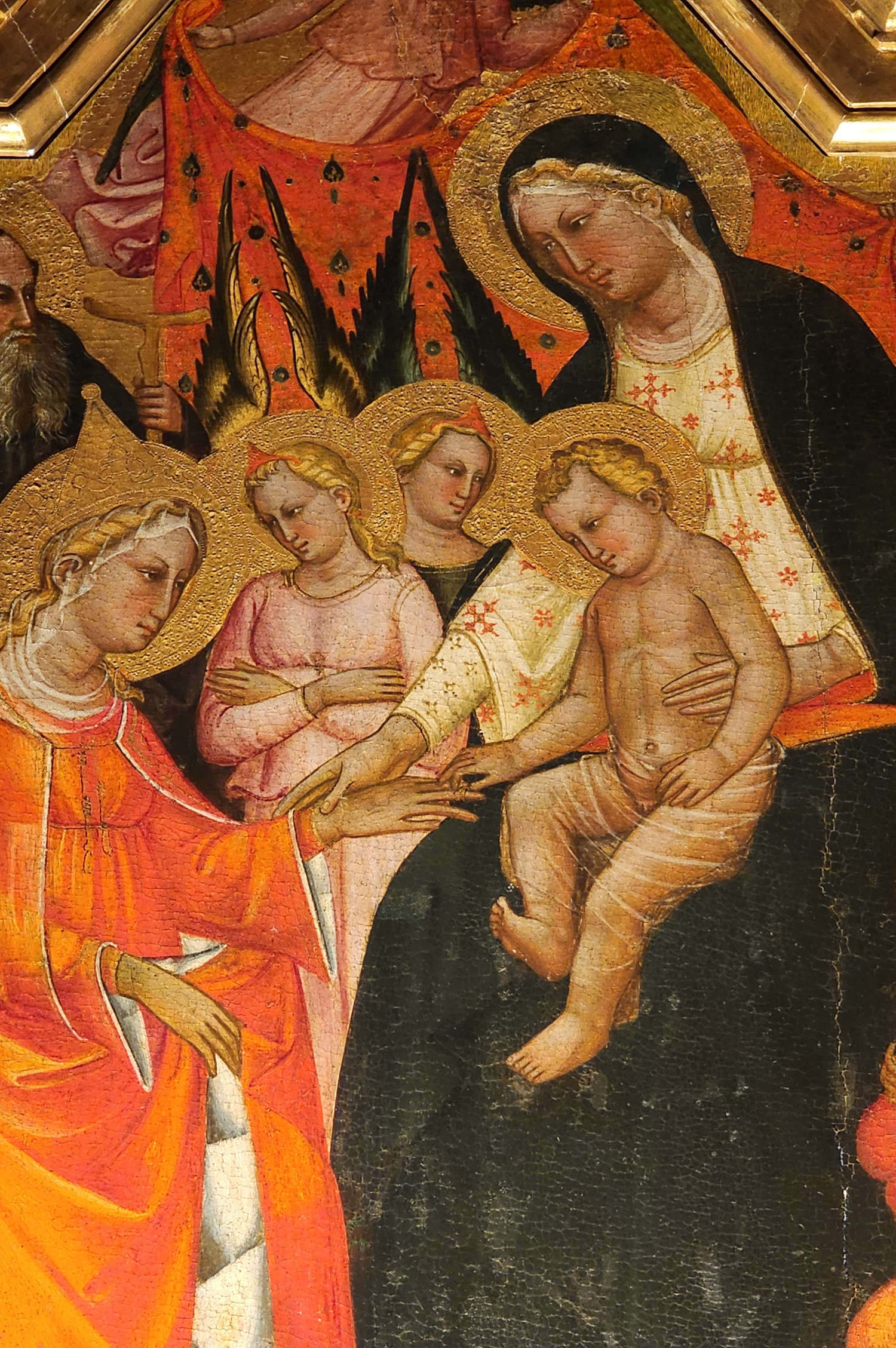 Francesco di Ser Cenni, Mariage mystique de Sainte Catherine, détail