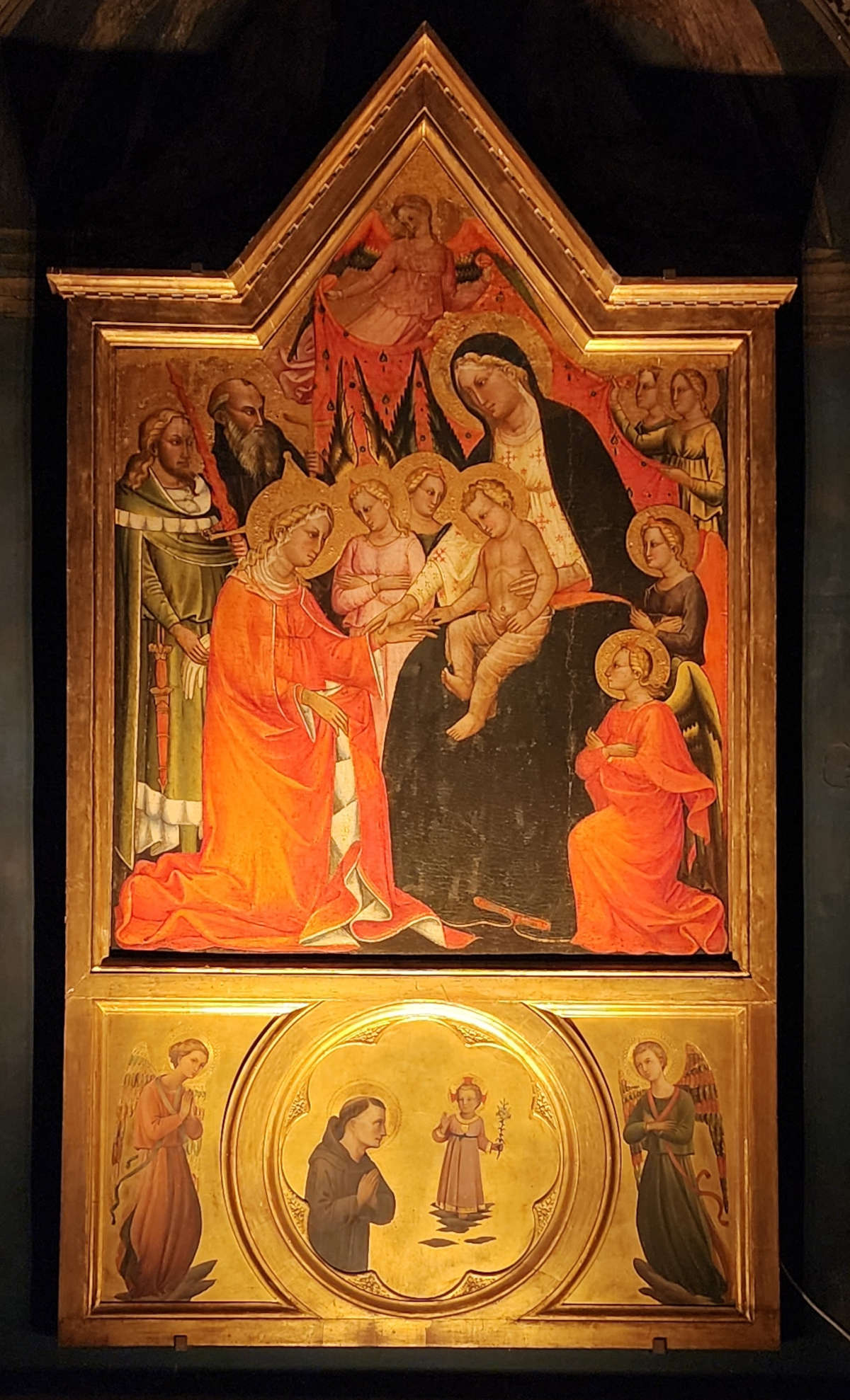 Francesco di Ser Cenni, Mariage mystique de sainte Catherine (vers 1400-1410 ; panneau ; Fiesole, San Francesco)