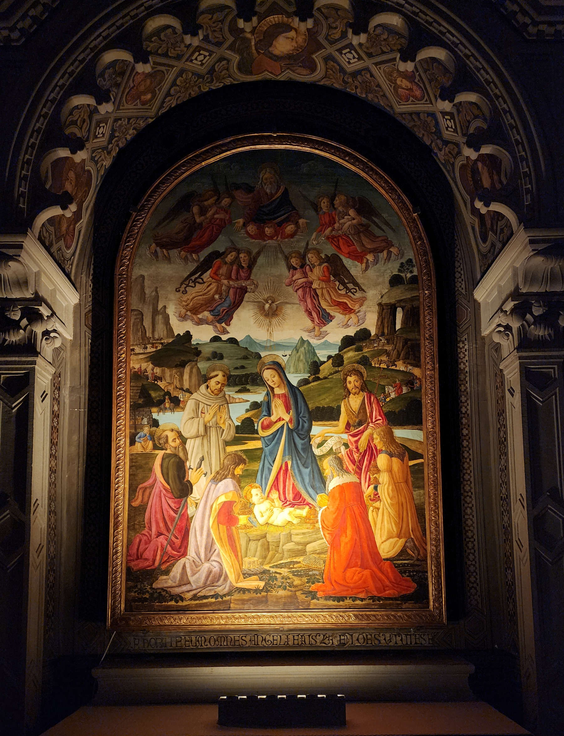 Maître de l'Épiphanie de Fiesole, Adoration des Mages (vers 1490-1510 ; tempera sur panneau ; Fiesole, San Francesco)
