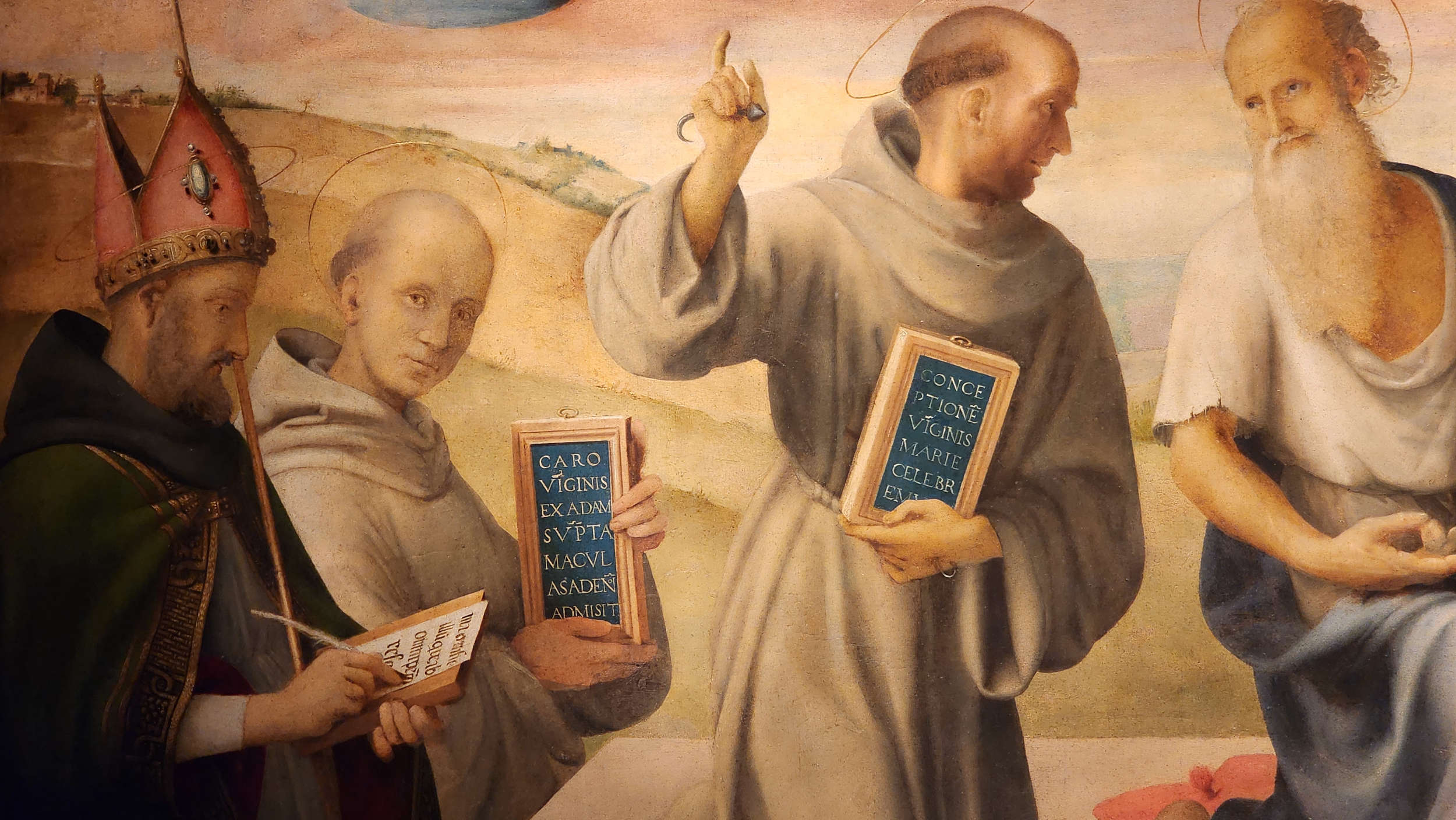 Piero di Cosimo, Immaculée Conception, détail