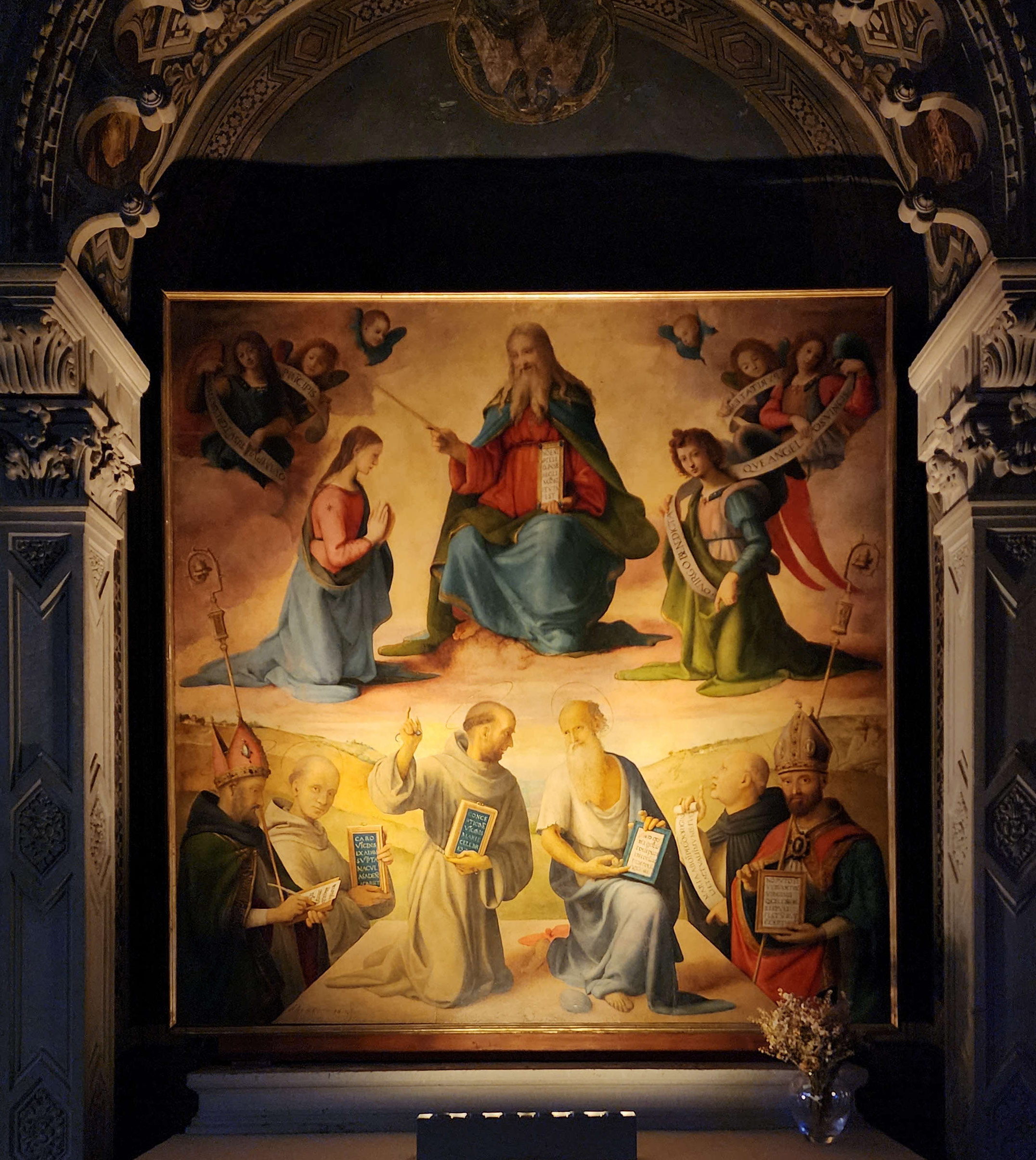 Piero di Cosimo, Immaculée Conception (avant 1516 ; tempera sur panneau, 184 x 178 cm ; Fiesole, San Francesco)