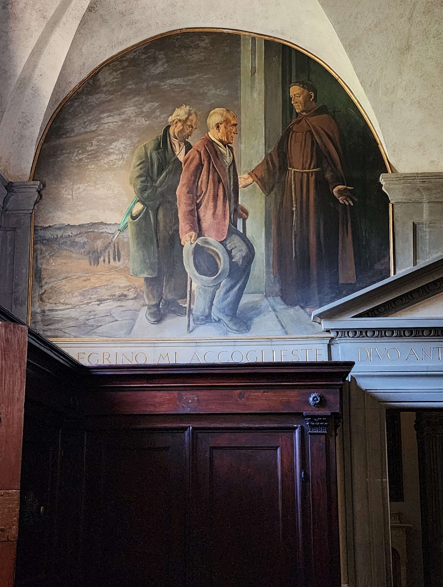 La sacristie avec les fresques de Baccio Maria Bacci