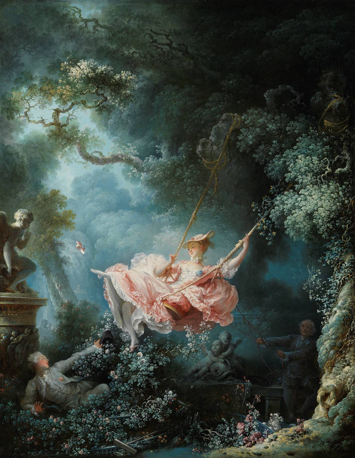 Jean-Honoré Fragonard, El columpio (1767; óleo sobre lienzo, 8 1x 64,2 cm; Londres, Wallace Collection)