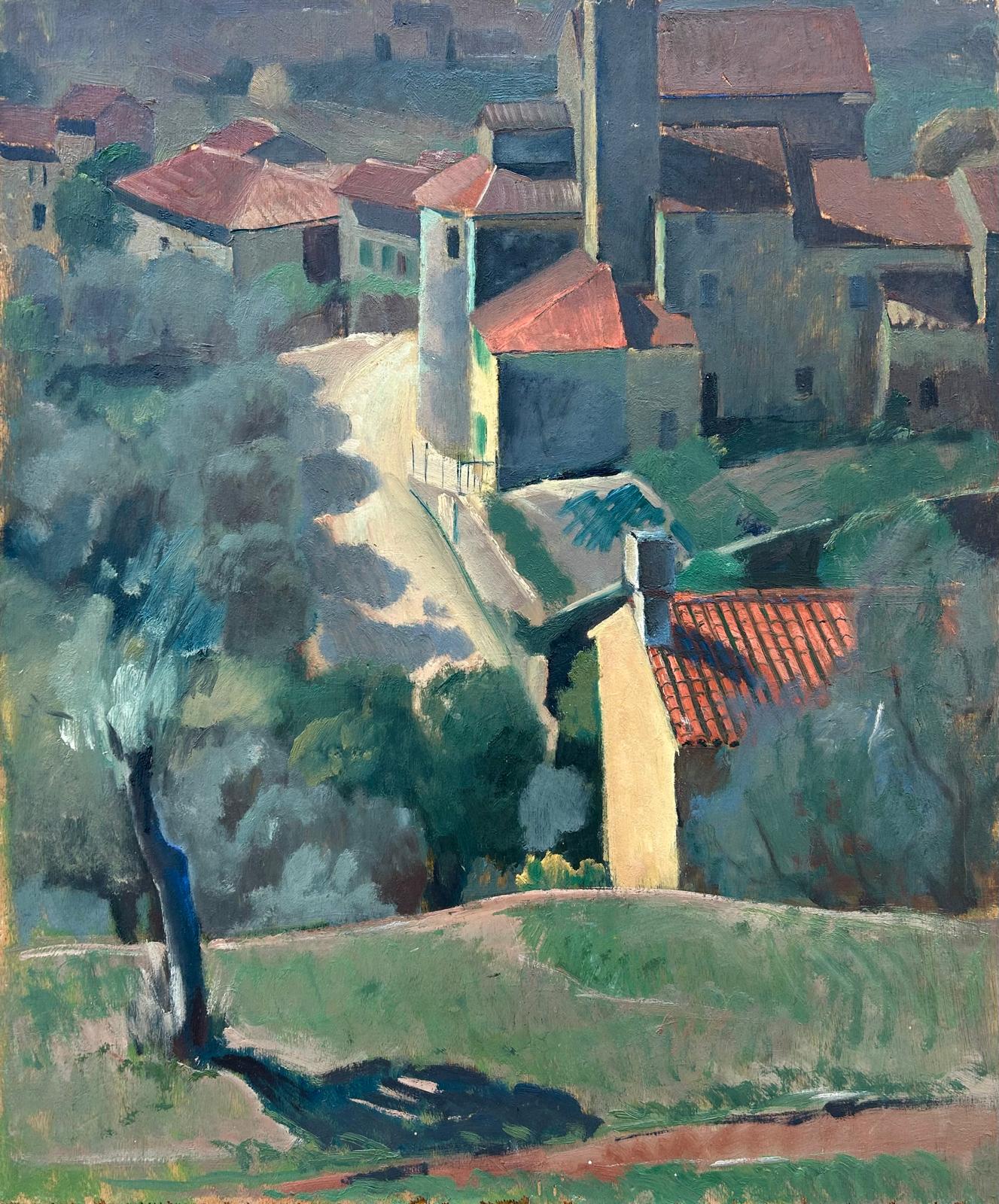 Angelo Zamboni, Romagnano (années 1930 ; huile sur panneau, 74 x 61 cm). Avec l'autorisation de Faraci Arte