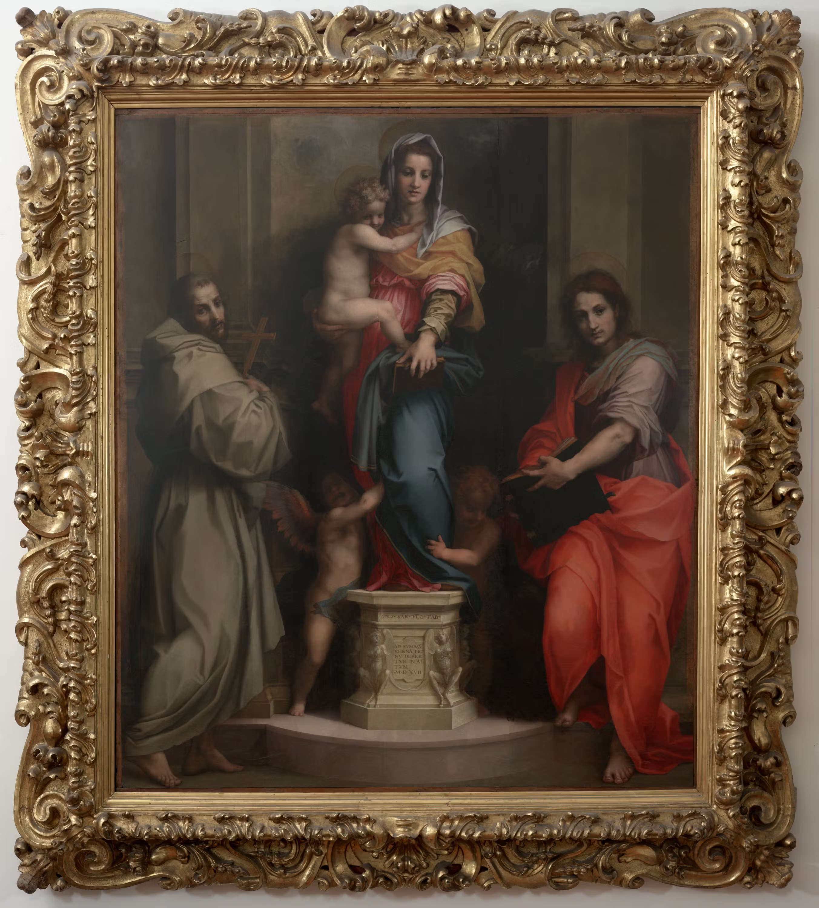 Andrea del Sarto, Madonna of the Harpies (1515-1517; oil on panel, 207 x 178 cm; Florence, Uffizi Galleries, inv. 1890 no. 1577)