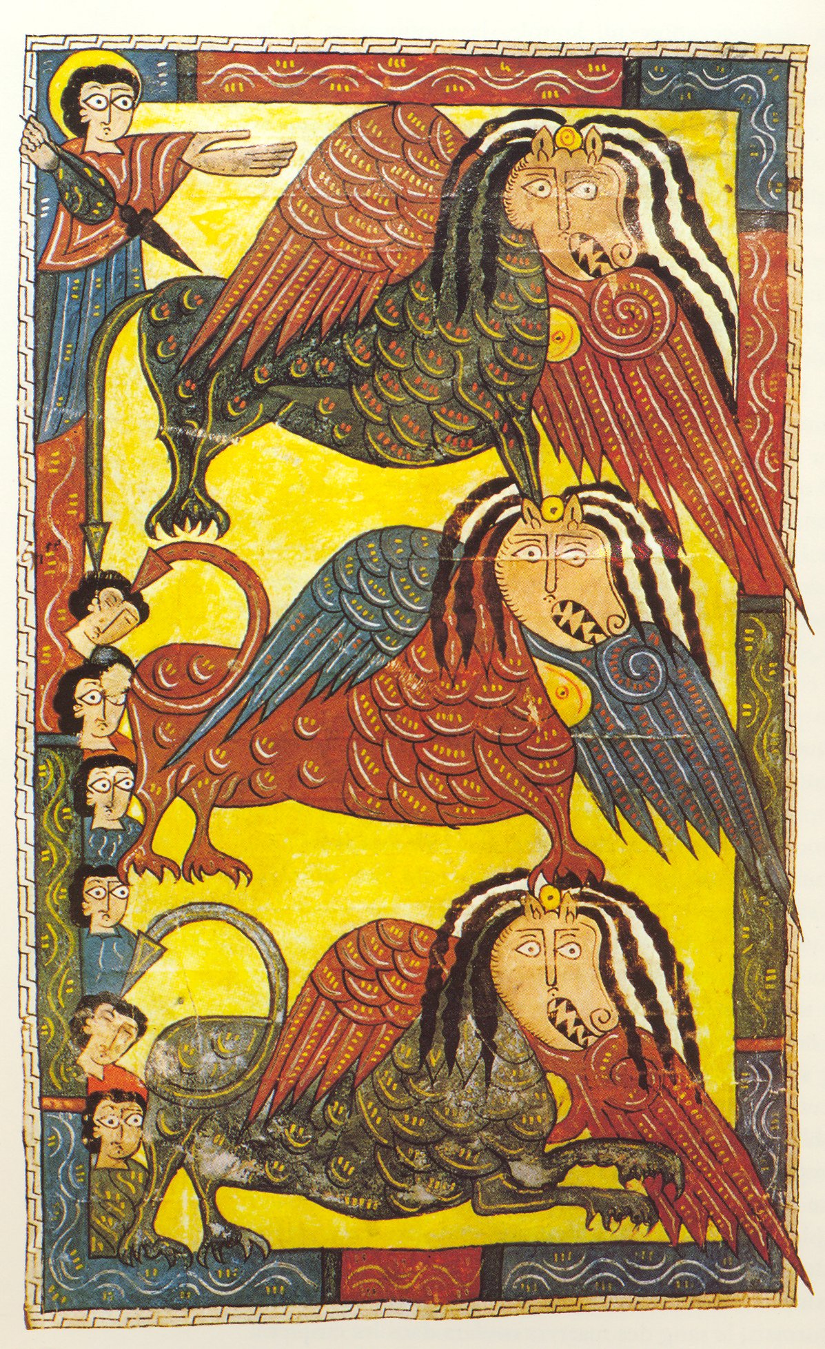 Locusts according to the Beatus of the Escorial