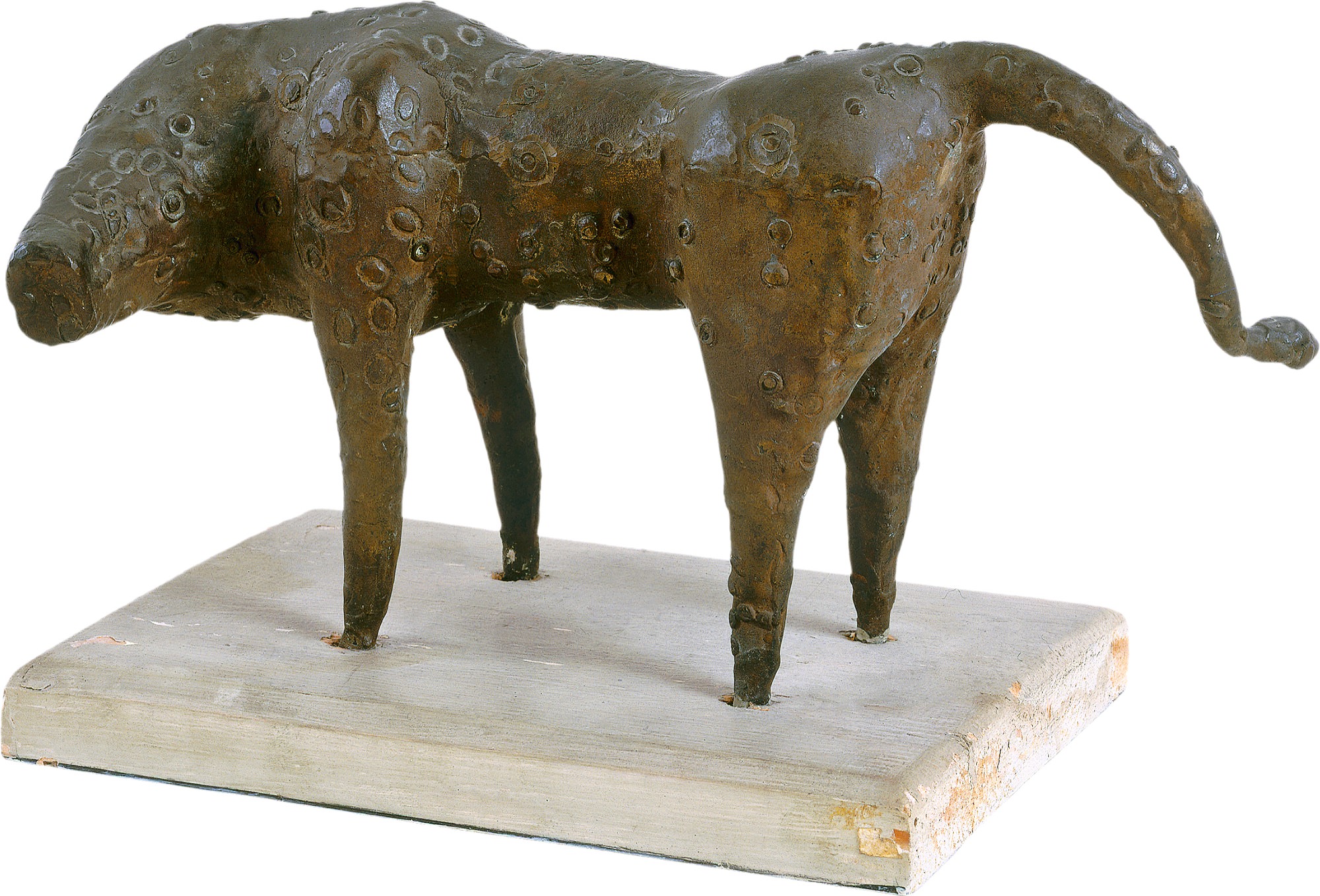 Mirko Basaldella, Petite Chimère (1956 ; bronze, 15,5 x 31,4 x 13 cm ; Venise, collection Peggy Guggenheim)