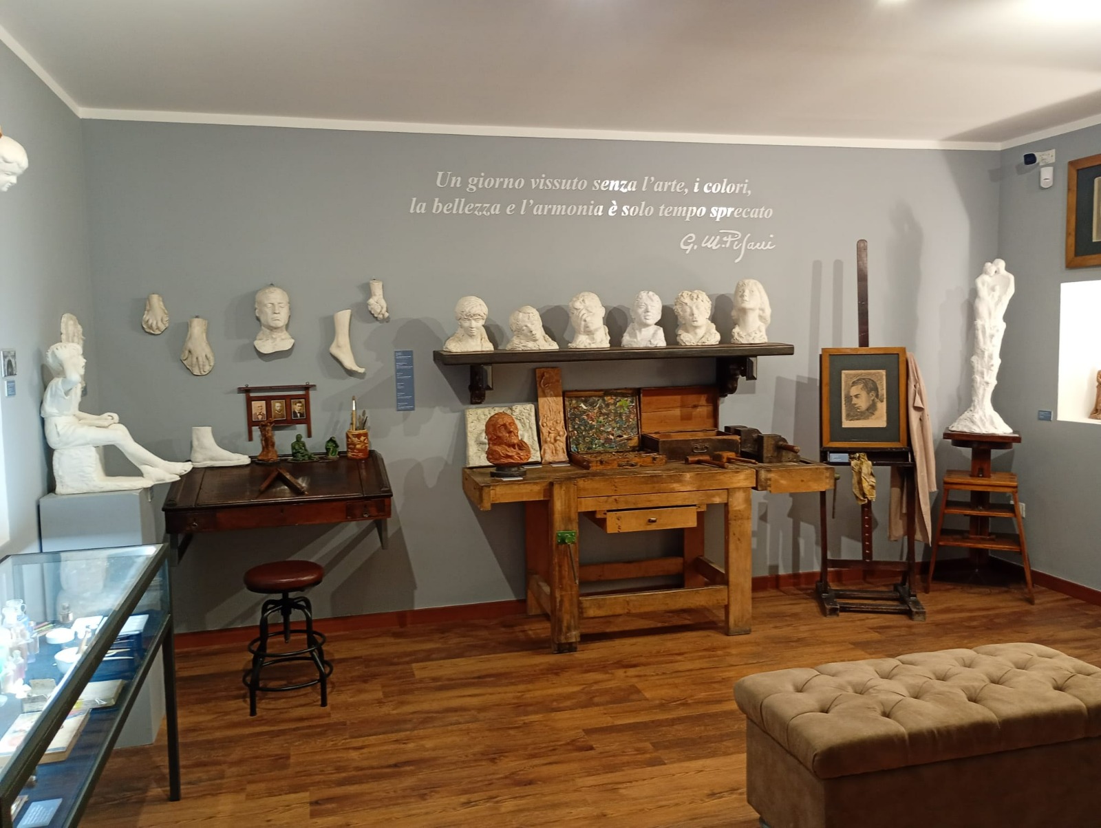 Galerie Pisani des moulages en plâtre. Photo : Anna De Fazio Siciliano