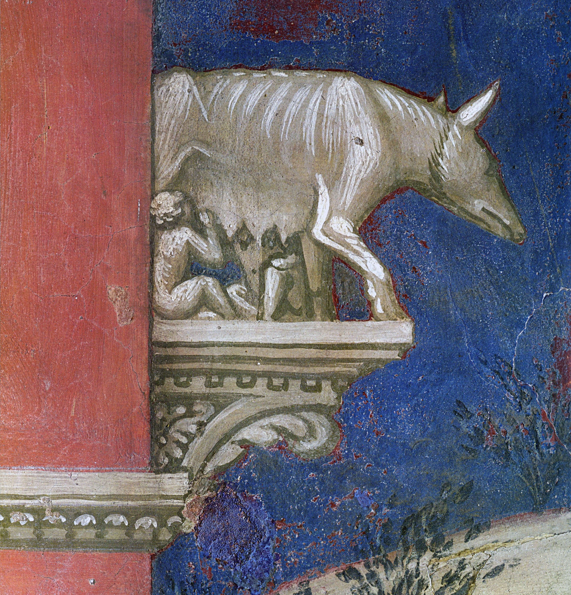 La louve dans le bon gouvernement d'Ambrogio Lorenzetti