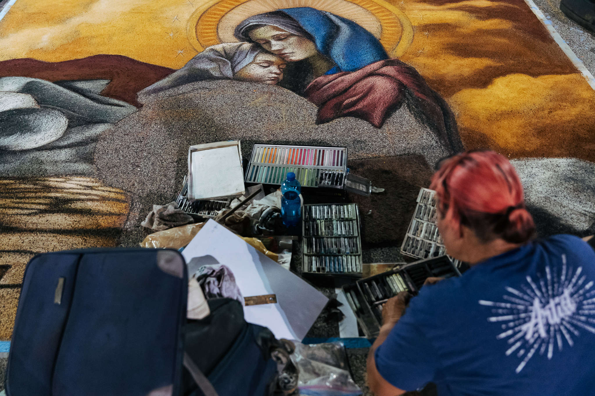 Bilder vom 51. Nationalen Treffen der Madonnari. Foto: Antike Messe der Gnaden