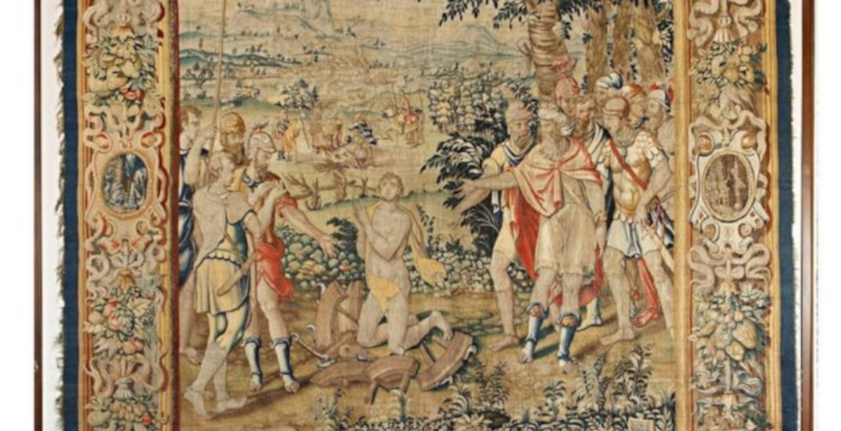 Arazzo della Decapitazione di San Giorgio a Ferrara: via al restauro con fondi dell’Otto per Mille