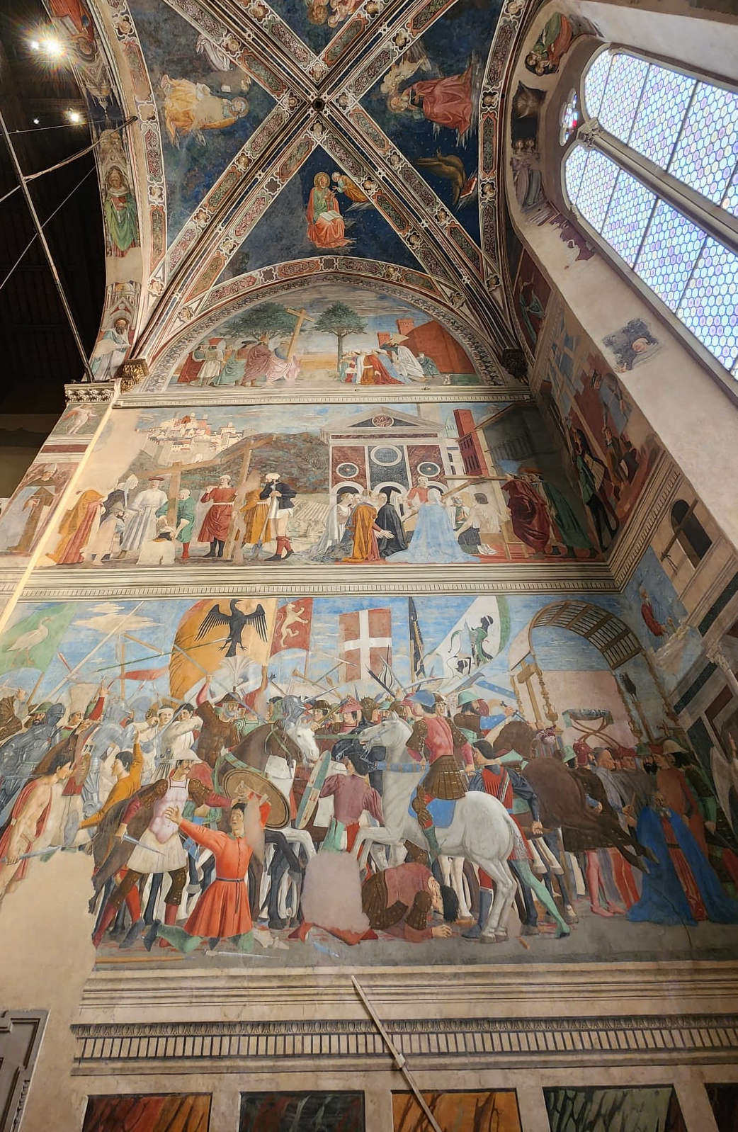 Arezzo, the frescoes of the Legend of the True Cross by Piero della Francesca. Photo: Finestre Sull'Arte