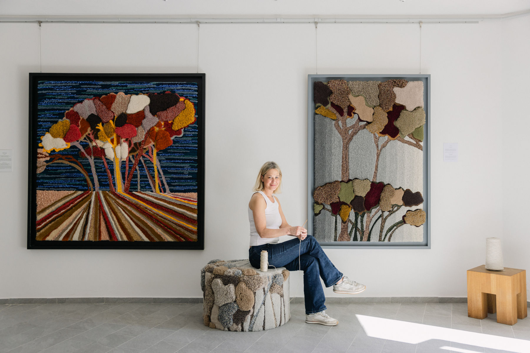 Jules Vissers dans son atelier