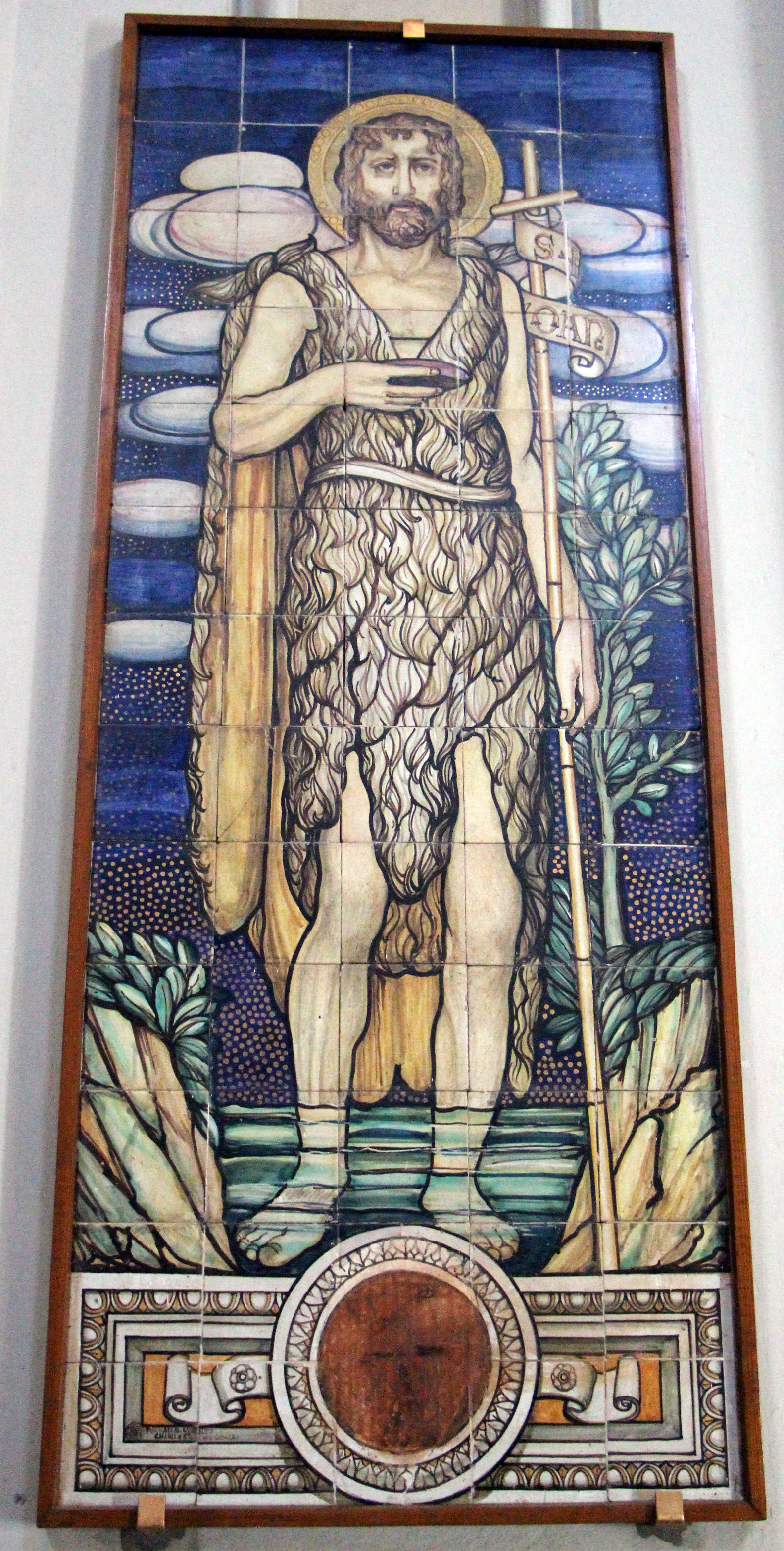 Borgo San Lorenzo, Saint John the Baptist by Galileo Chini in the sanctuary of the Most Holy Crucifix. Photo: Wikimedia Commons - Sailko