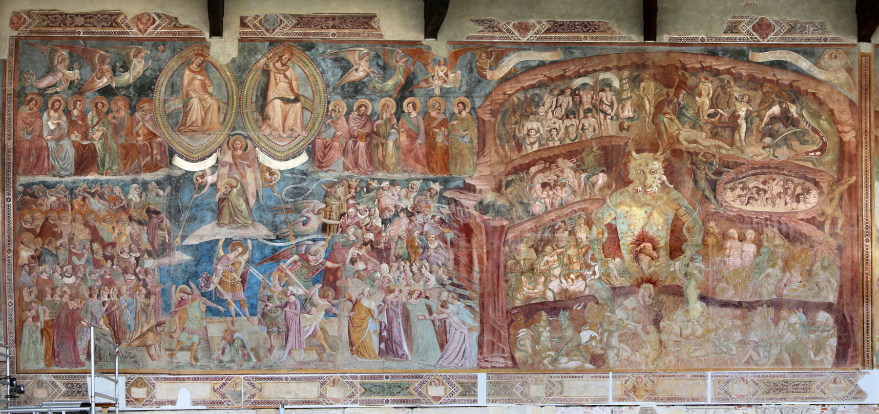 Buonamico Buffalmacco, Das Jüngste Gericht (1336-1341; Fresko, 600 × 1560 cm; Pisa, Camposanto Monumentale) Foto: Francesco Bini