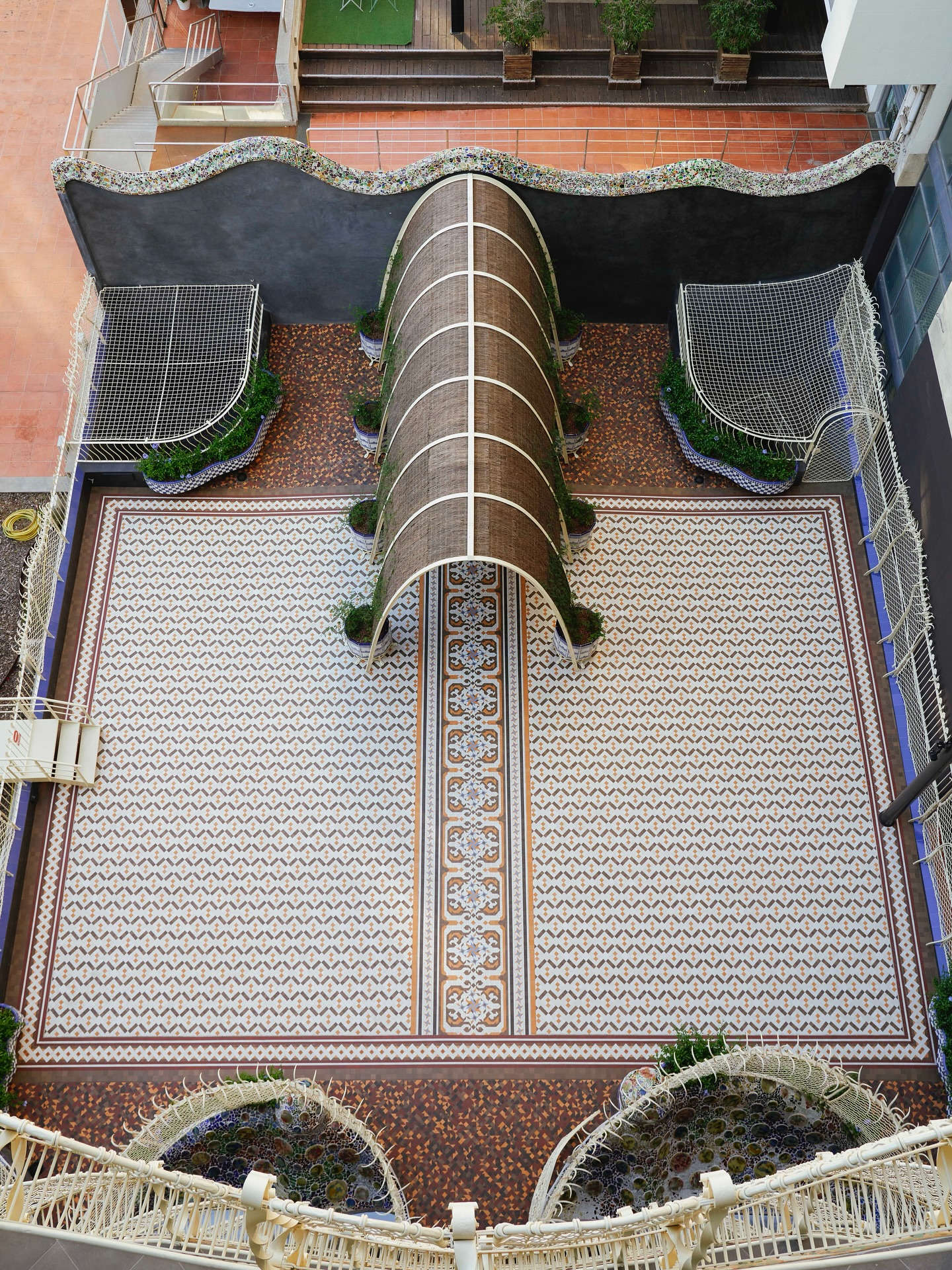 The courtyard after restoration