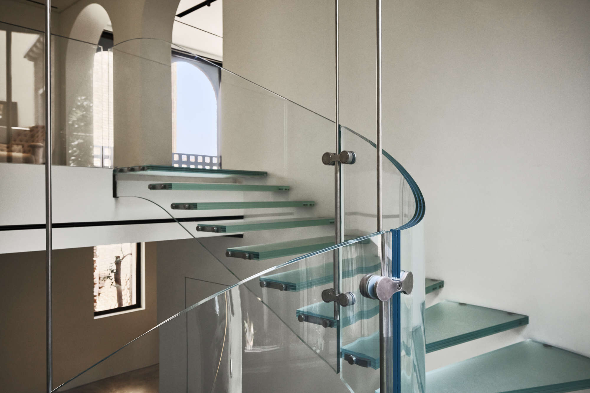 The glass staircase