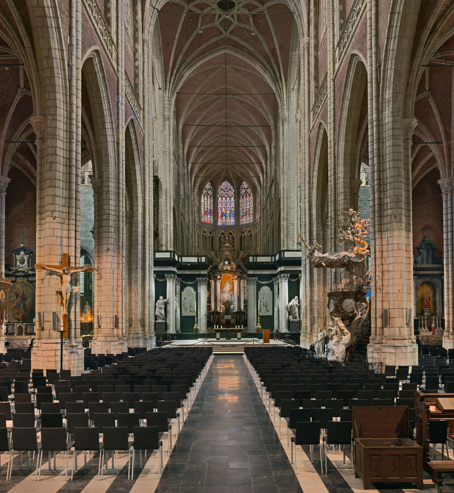 Interior of the Cathedral of St. Bavon. Photo: Art in Flanders