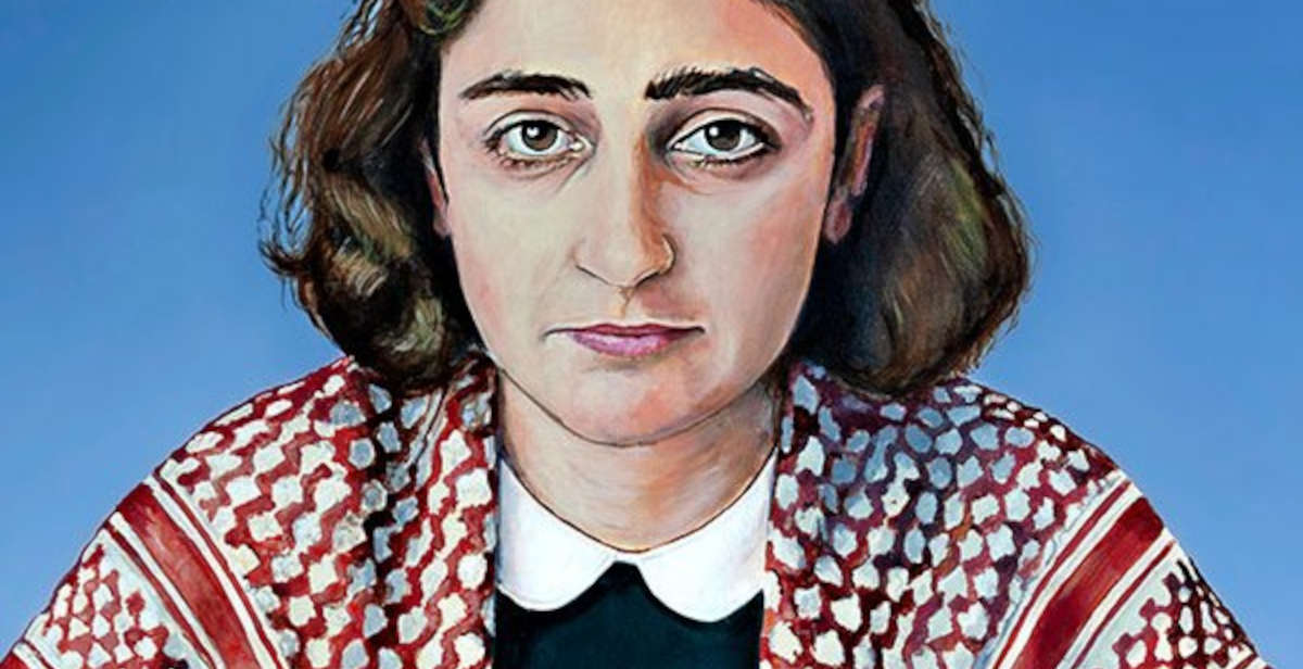 Anna Frank con la kefiah: bufera in Germania per opera di un artista italiano