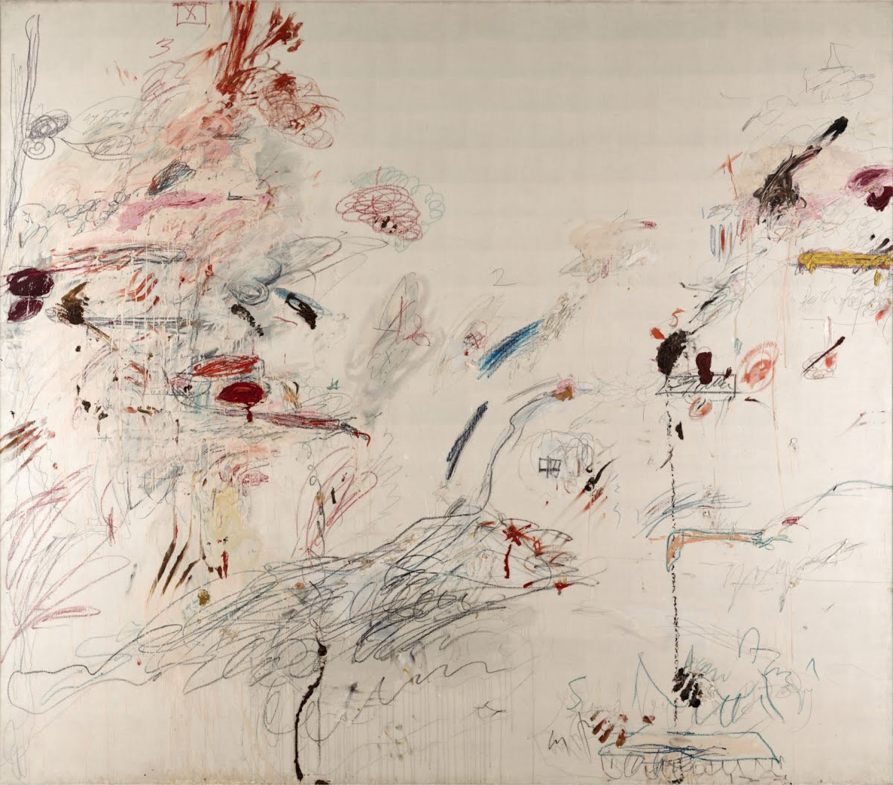 Cy Twombly Segundo viaje a Italia (La caída de Hyperion) (1962) Donación Giorgio Franchetti &copy; Cy Twombly Foundation
