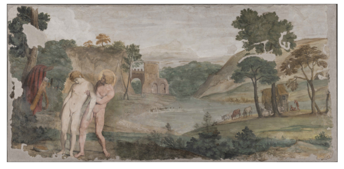 Restaurato il Giacinto e Apollo di Domenichino: l'ICR restituisce l'affresco a Palazzo Farnese