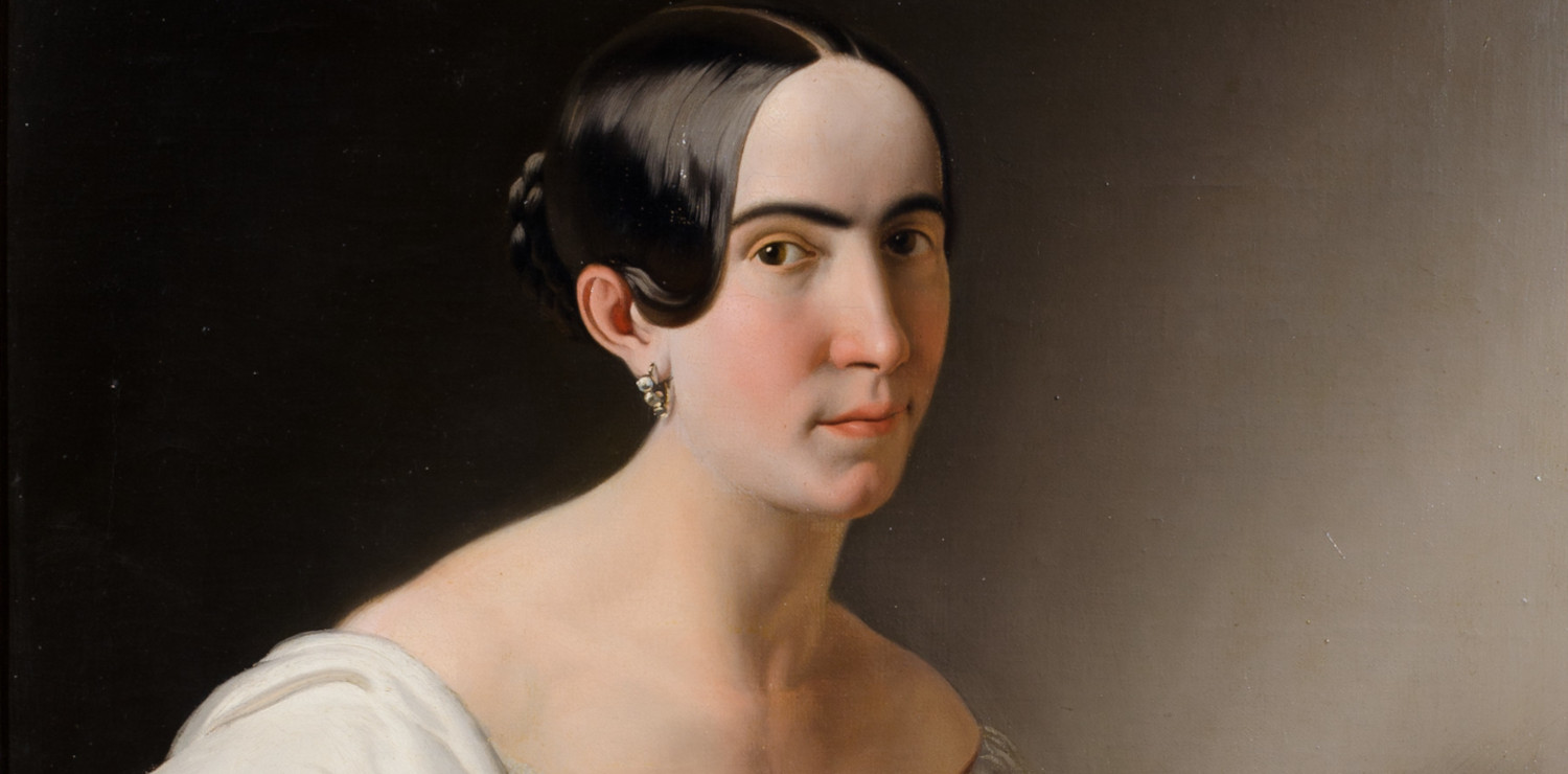 Donato al Museo Ala Ponzone di Cremona il Ritratto della marchesa Rosalia Cavalcabò di Enrico Scuri