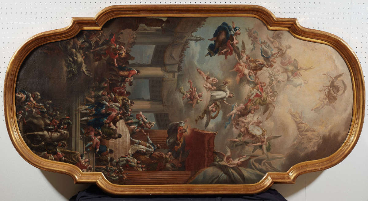 Una nuova opera per la Reggia di Caserta: acquisita l'Apoteosi dei Borbone di Fedele Fischetti