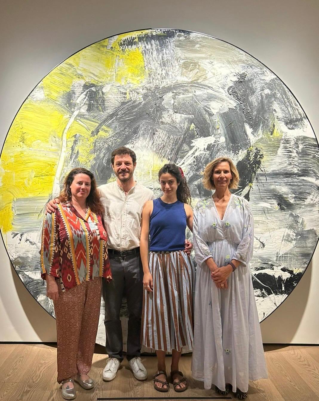 Los actores, el director y Vanessa Carlon