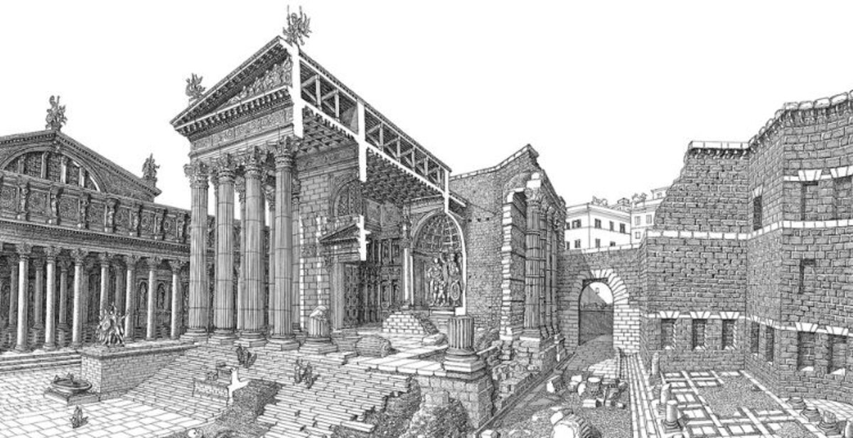 Alle Terme di Caracalla la prima mostra dedicata a un archeologo disegnatore: Francesco Corni