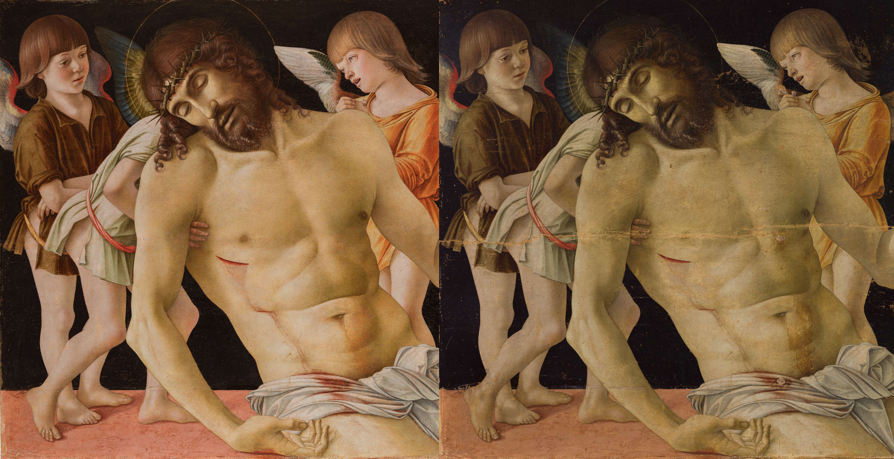 La Pietà di Bellini finalmente restaurata torna a Venezia dopo 70 anni, in dialogo con Mantegna