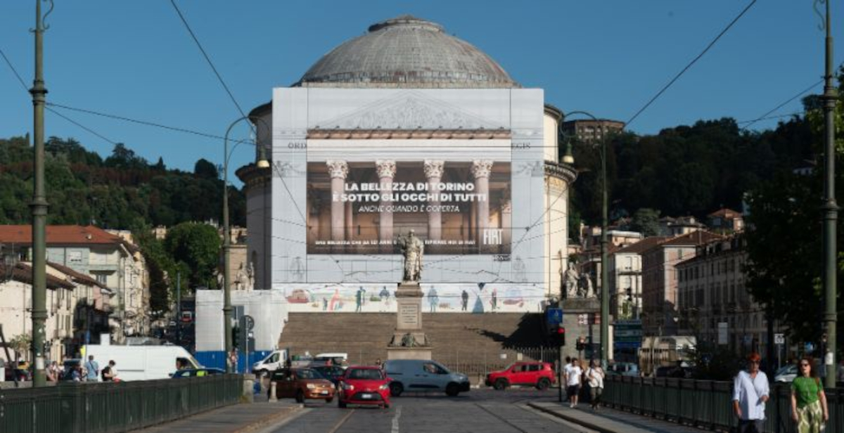 Partiti i restauri della facciata della Gran Madre di Dio di Torino, sponsor la milanese ONE