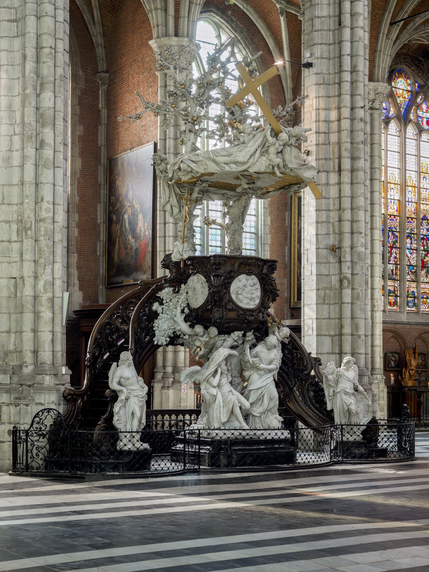 Laurent Delvaux's pulpit. Photo: Dominique Provost