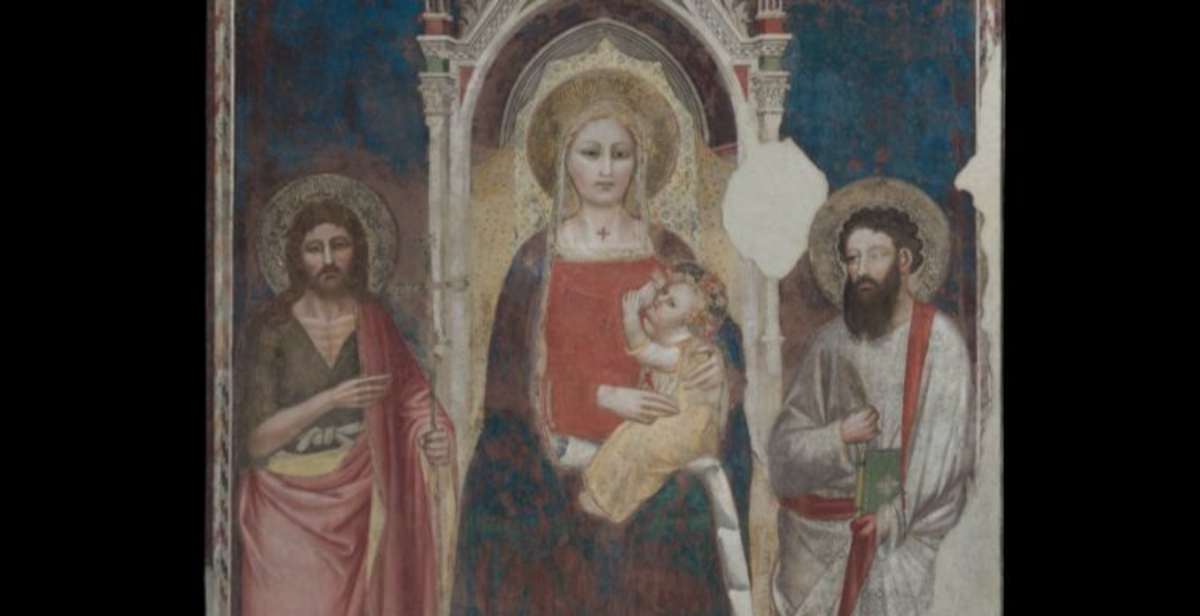 Restaurata la Madonna del Latte del Maestro della Cappella Rinuccini