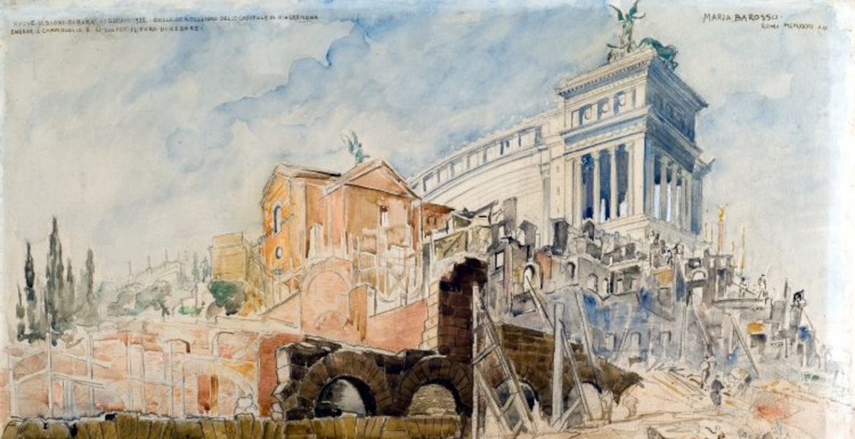 Maria Barosso, archeologa e pittrice testimone della Roma in trasformazione